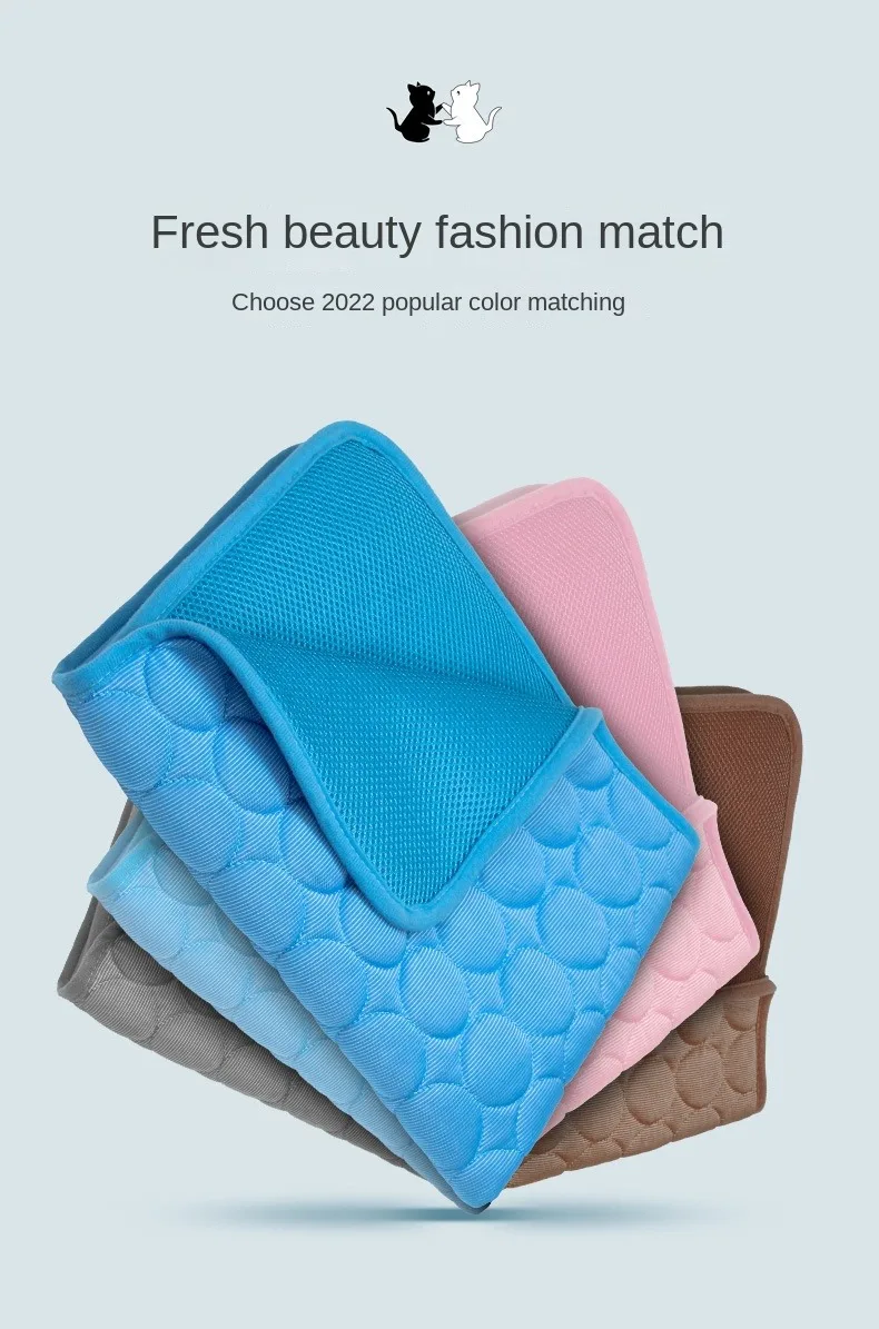 Cooling Pet Mat Breathable Washable Self Cool Bed For Dog Cat_voghion.com