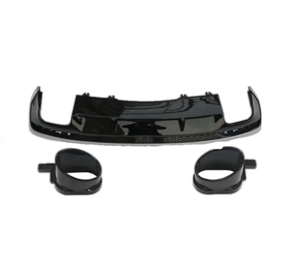 

A4 S4 B9 car bodykit rear diffuser with tailpipe For audis A4 S4 sports and ordinary style rear bumper diffuser 2020 2021 2022