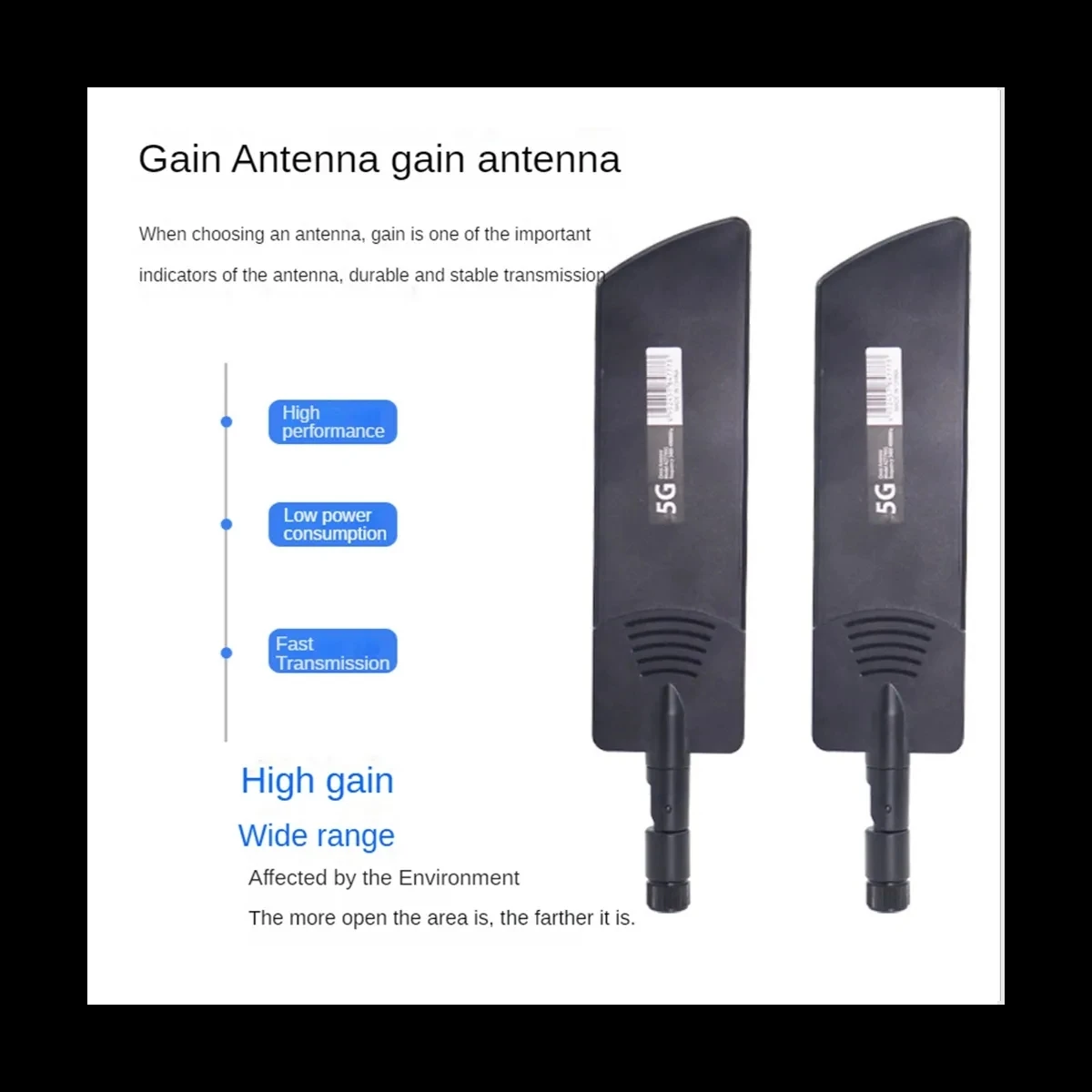 모뎀 라우터 용 100% 오리지널 5G 4G LTE SMA 외부 안테나 40dBi 접이식 신호 부스터 넓은 범위 600  6000Mhz