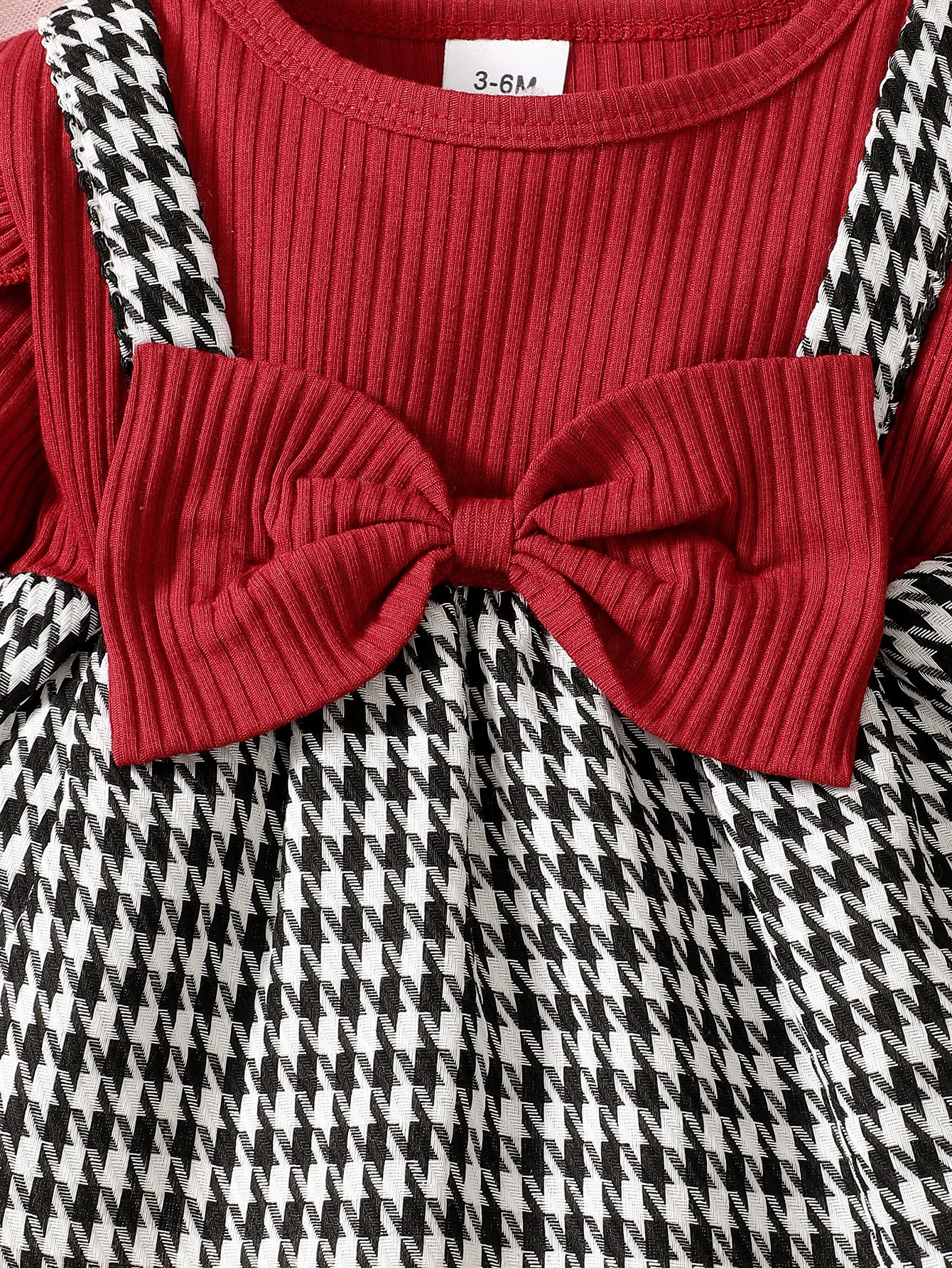 Baby Girl Grid Dress Set 4