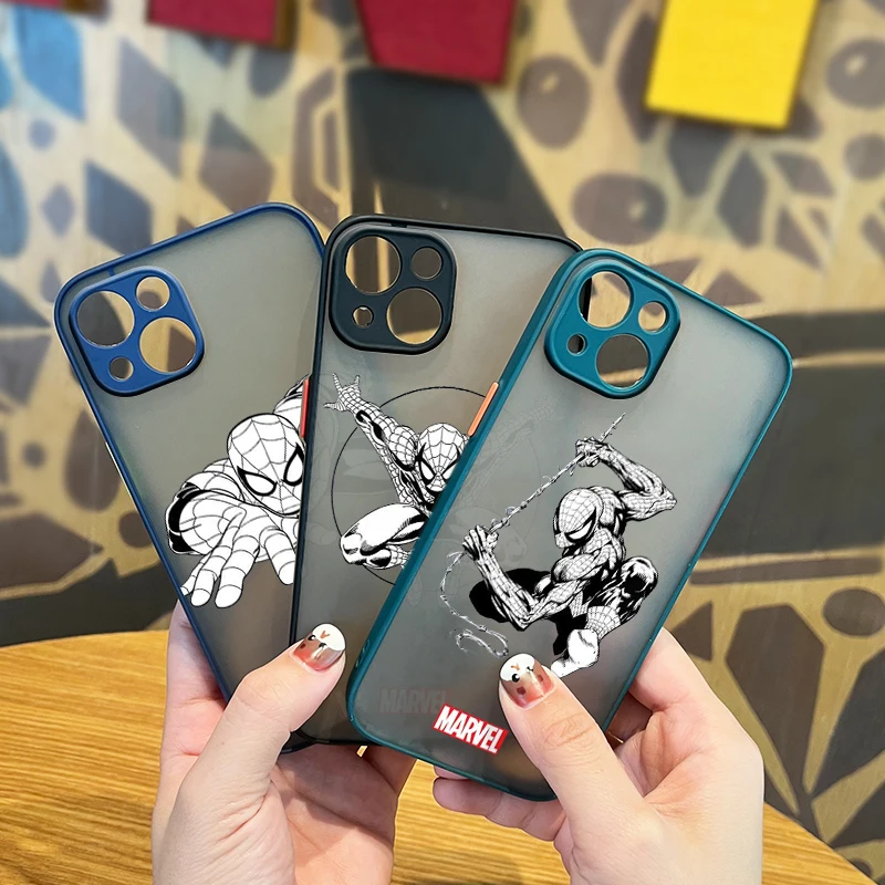 Marvel Superhero Spiderman For Apple Iphone 13 12 11 Mini Xs Xr X Pro