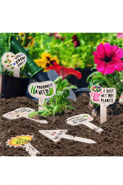 5/10Pcs Plant Labels for Succulent Flowers and Green Plants Plant Markers Gifts for Outdoor Garden Waterproof 5