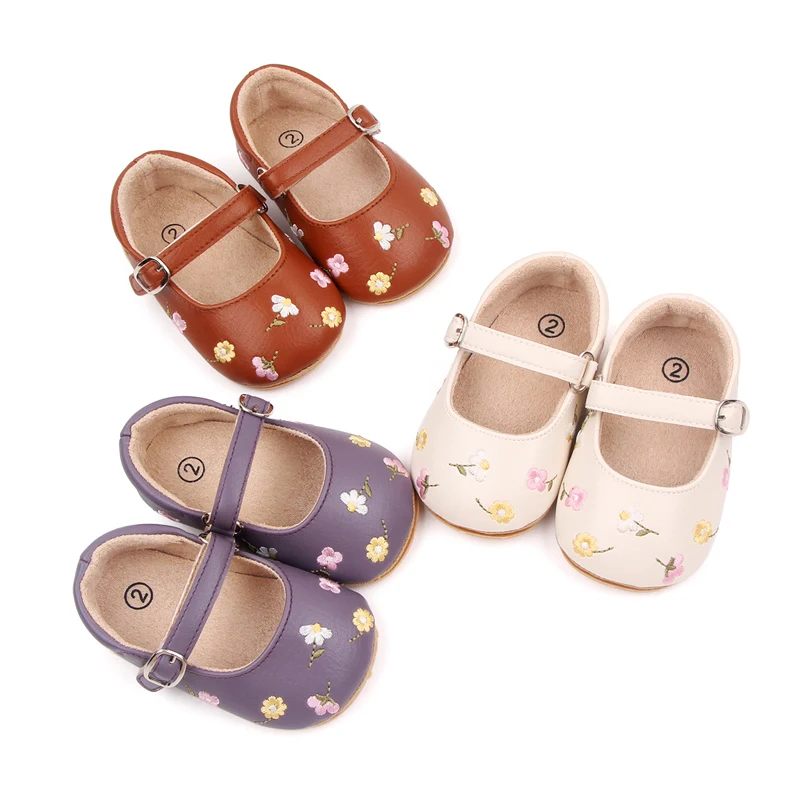Baby Sandals Mary Jane Style Embroidery Flower kids sandals,sandals and clogs,baby sandals,kids shoes
