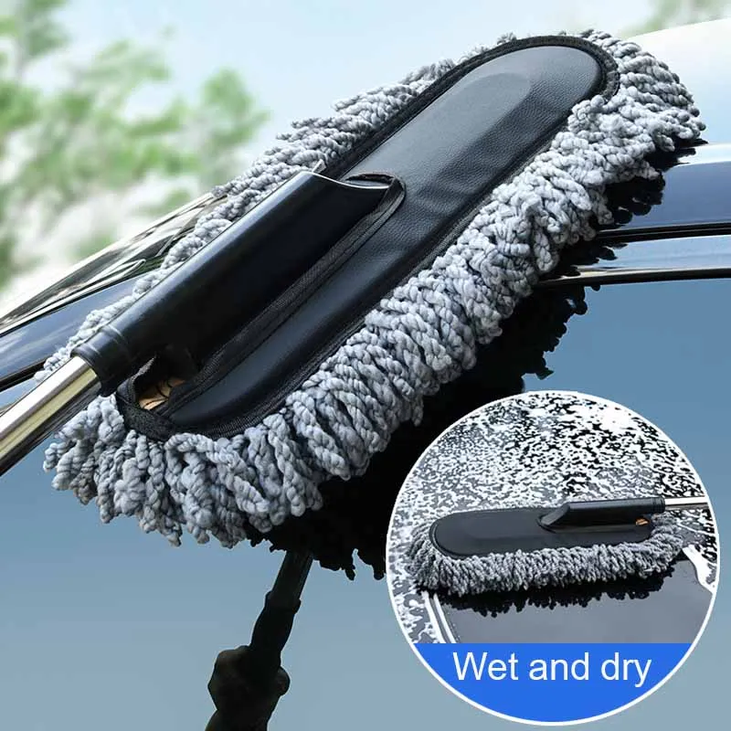 

Superfine Fiber Car Duster Suit Retractable Microfiber Dust Mop Home Cleaning Dust Removal Brushes Towels Kits Tools Accessories