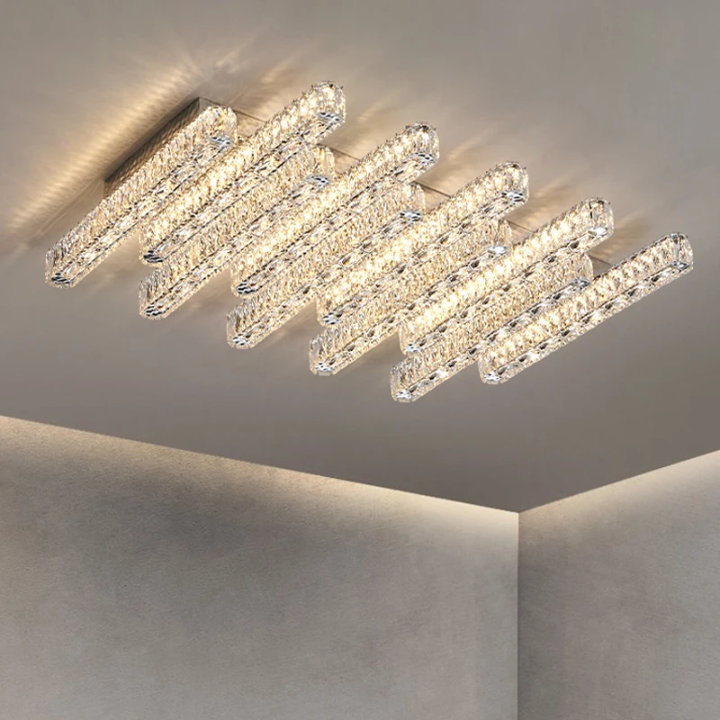 

Modern Luxury Crystal LED Ceiling Lights Living Dining Room Lighting Lustre Decor Ceiling Lamp Indoor Bedroom Lights Fixture