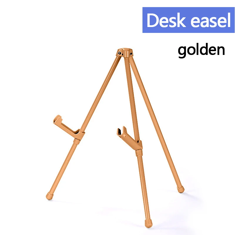 Five section metal easel foldable display frame Art sketch drawing frame Student portable structure stable triangle easel