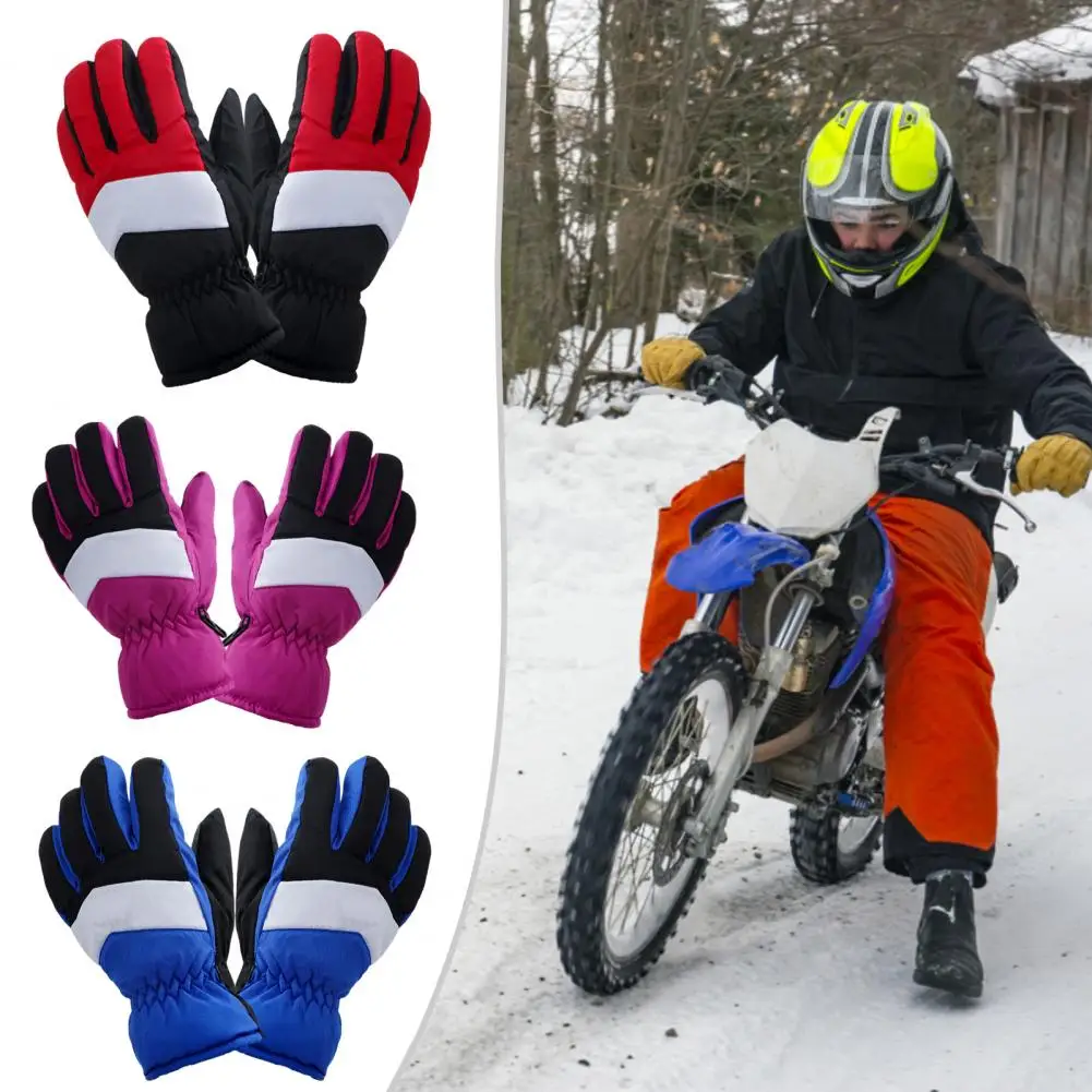 

Unisex Gloves 1 Pair Popular Elasticity Cuff Men Women Full Finger Anti Skid Gloves Gloves for Snowboard Cycling Climbing