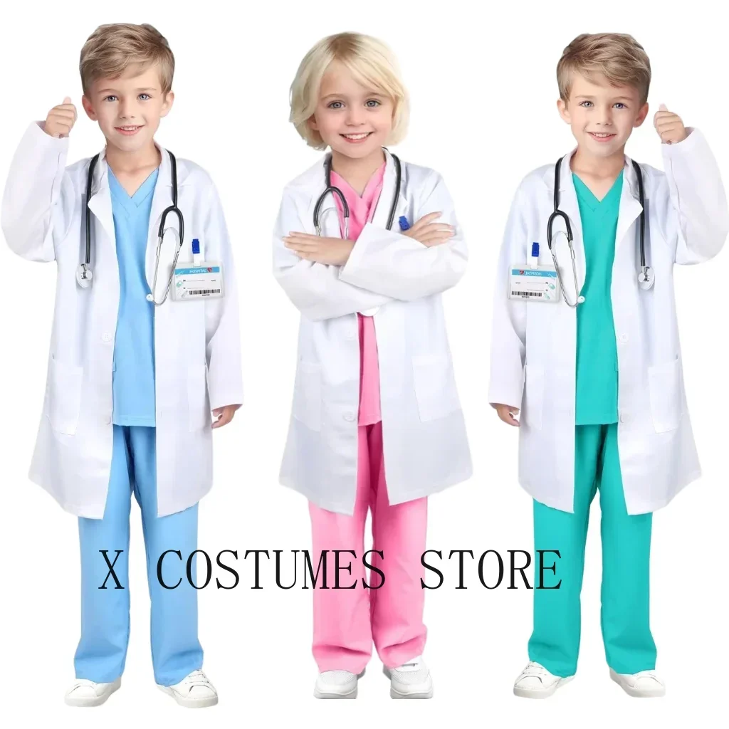 Kids Doctor Nurse Costume 1