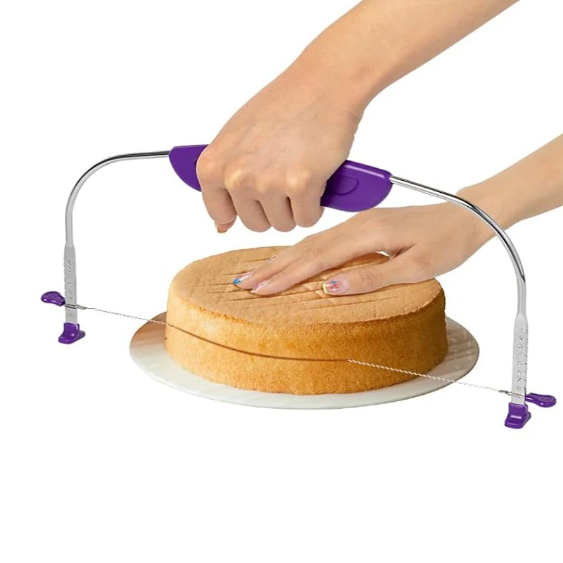 

Adjustable Cake Leveler For Leveling And Torting Layer Cutter Slicer Wire Saw Cake Decoration Tool Bread Cake Cutter Baking Tool