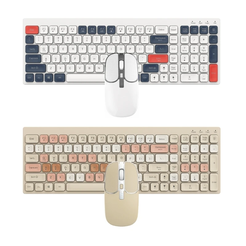 

BK100 Bluetooth-compatible Keyboard Rechargeable Dual-Mode BT5.0+2.4GHz +Mouse
