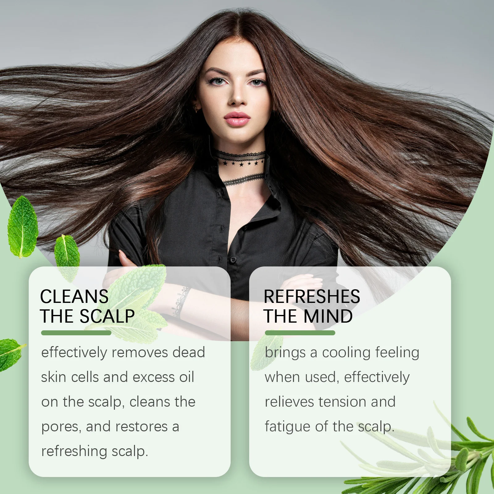 Rosemary Scalp Scrub Gentle Deeply Cleansing Shampoo Moisturizing Cooling Nourishing Soothing Hair Scalp Massager Care Products 2