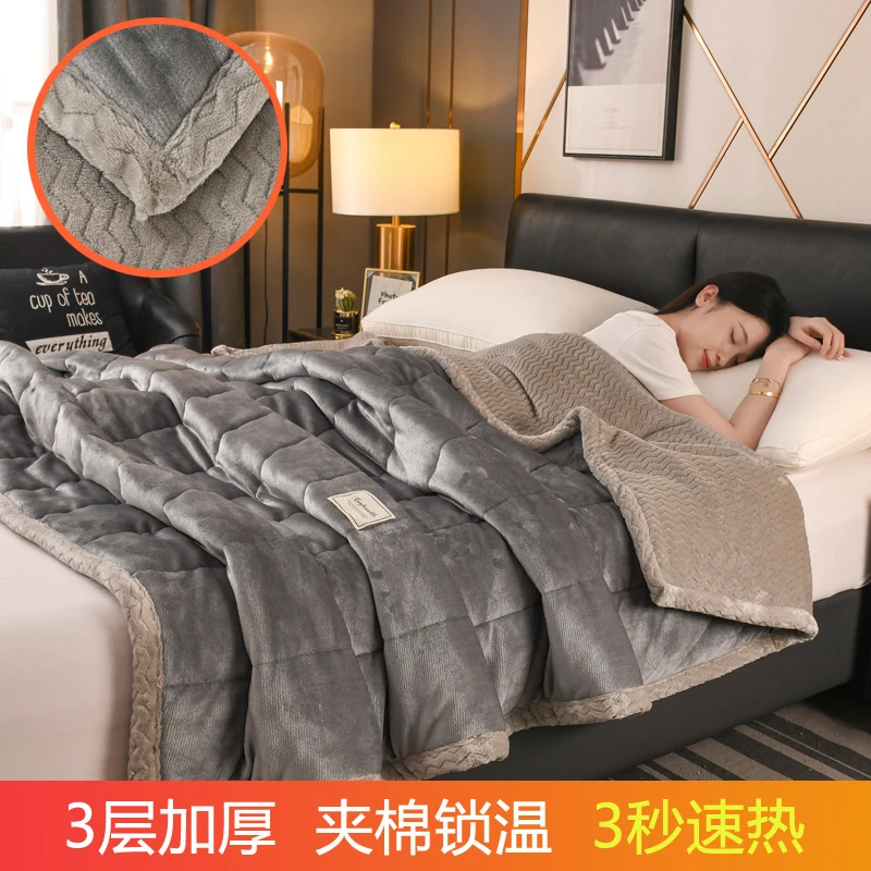 Plush Coral Fleece Soft & Warm Blanket - Ultra Cozy and Washable