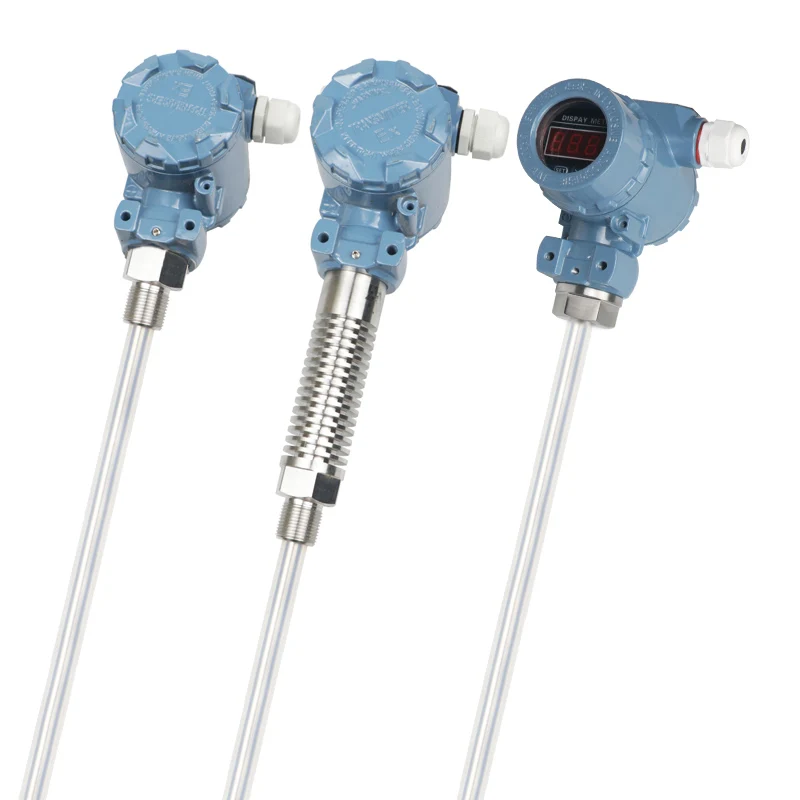 

Capacitance rod type liquid level transmitter admittance sensor corrosion resistant high temperature 4-20 mA