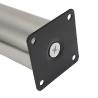 4PCS Stainless Steel Adjustable Furniture Legs 5-25cm | Replacement Feet for Sofa Bed Table Cabinet, Easy Install Durable 5