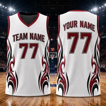 Maglie da Basket Semplici e alla Moda, Uniformi di Squadra per Uomo, Personalizzabili con Nome e Numero della Squadra, Canotte Sportive Larghe ad Asciugatura Rapida