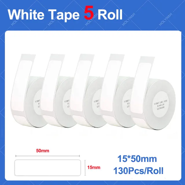 5 Rolls 15x50mm