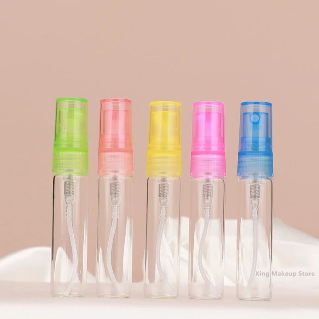 100Pcs 3ml Mini Spray Bottle 5ml Sample Glass Refillable Bottle 10ml Travel  Perfume Atomizer for Essential Oil Perfume Container - AliExpress