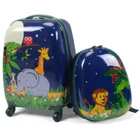 Ensemble de 2 valises de voyage pour enfants : valise 16'' + sac à dos 12'' 6