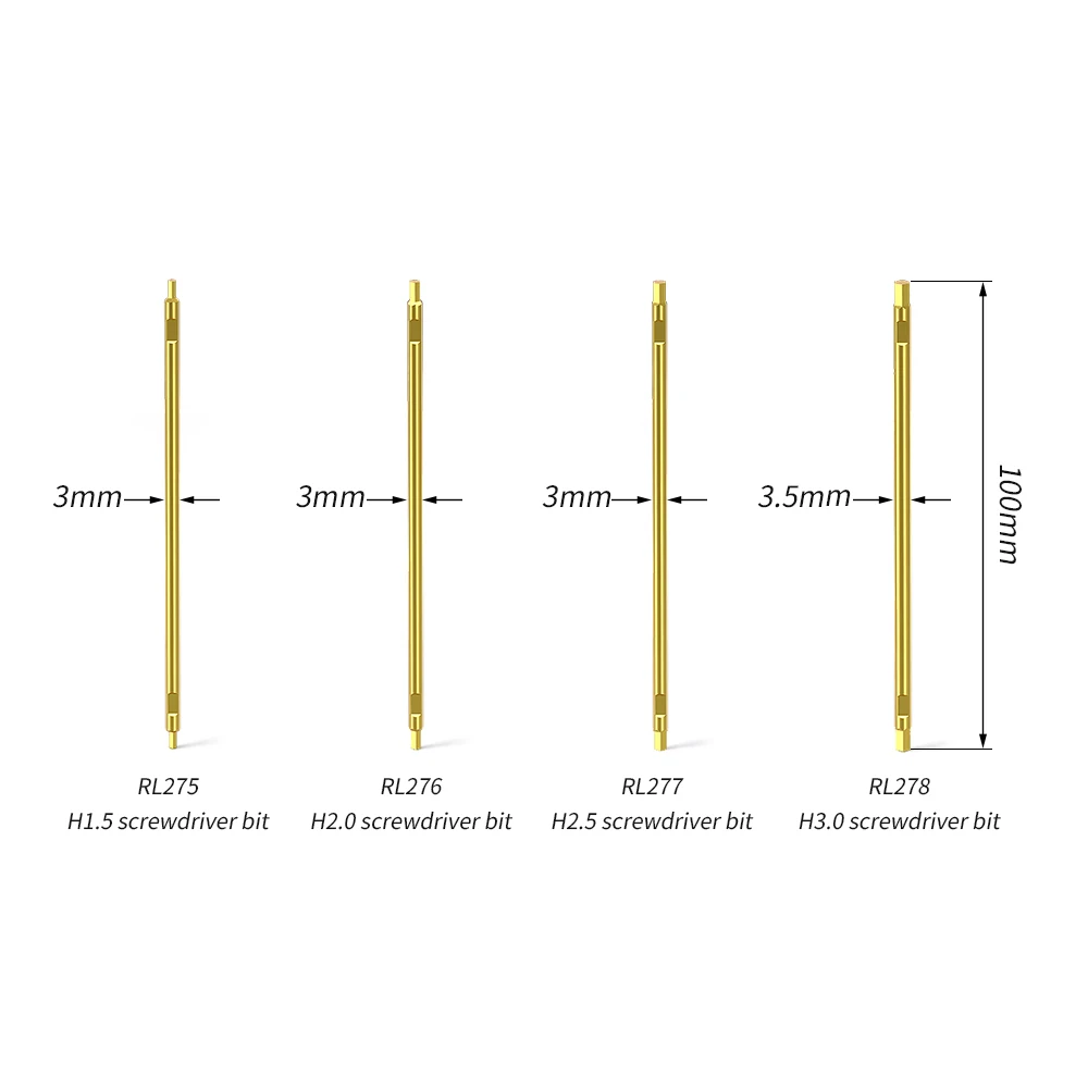 RISK 자전거 육각 드라이버 비트 보관대 육각 드라이버 1.5mm 2.0mm 2.5mm 3.0mm PC 장난감 자동차용