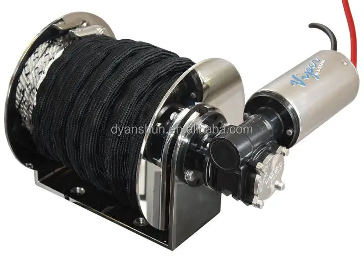 Marine Boat Yacht 316L Stainless Steel Drum Winch Anchor Winch 12V 24V  1500W/2000W for Boats up to 18m / 60ft - AliExpress