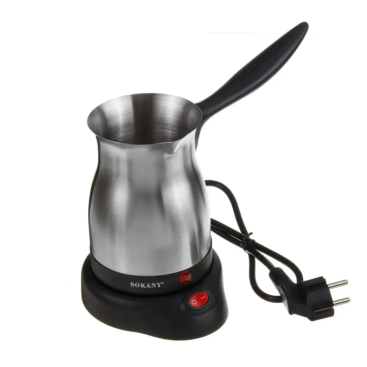 800W Portable Electric Coffee Maker Turkish Greek Coffee Machine Stainless Steel Separated Home Office Espresso Tea Moka Pot