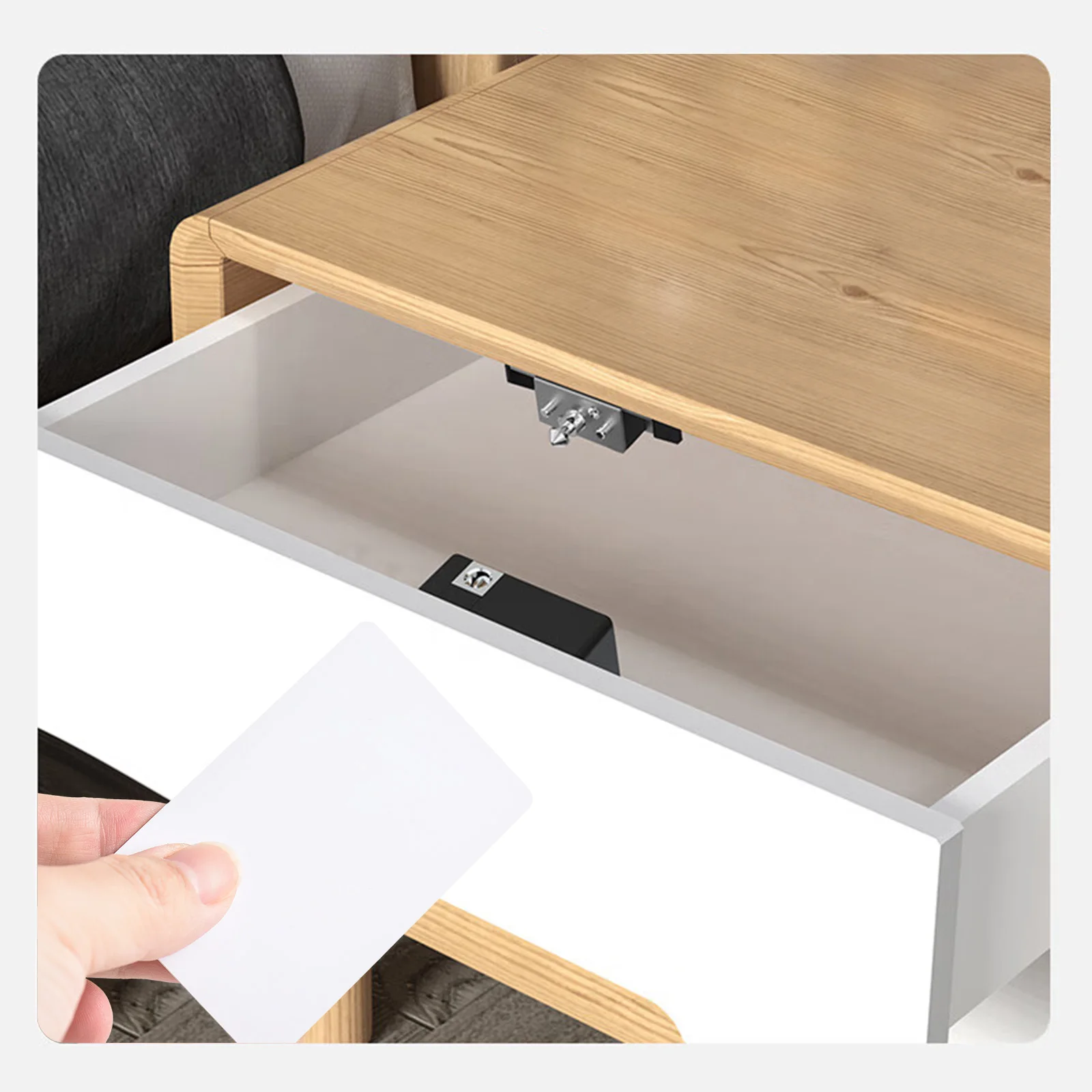 Drawer Lock RFID Electronic Induction Smart Cabinet Invisible Keyless Automatic Unlock Programmable