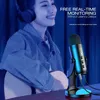 Haomuren USB Microphone for PC Mac Gaming Recording Stream Podcast, Computer Condenser Mic with Phone Adapter Headphone Output 3
