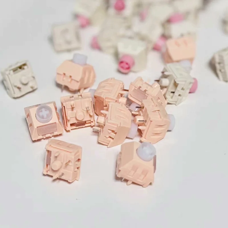 Kailh BOX 분쇄 된 아이스크림 스위치 5 핀 기계식 키보드 용 Clicky 촉각 60gf RGB SMD All Pom Super Smooth 맞춤형 키트