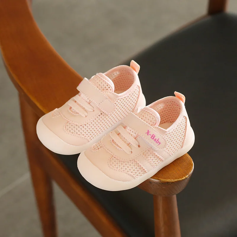 Baby Boys Girls Summer Breathable Soft Bottom Casual Shoes through the Mesh Non-slip Wear-resistant Toddler Shoes 2
