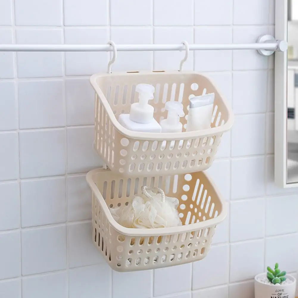 Plastic Shampoo & Toiletries Storage Hanging Baskets Kitchen