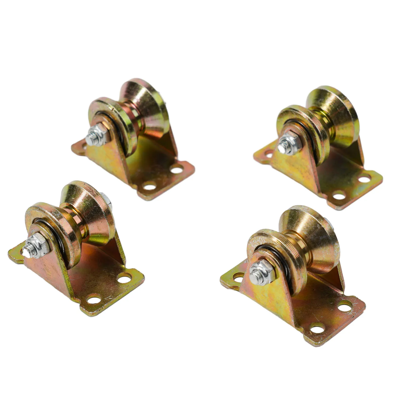 4 PCS V-shaped Pulley Block Silent Pulley Heavy-Duty Fixed Pulley Used For Rope Material Handling DIY-Projects Wall-Mount Pulley