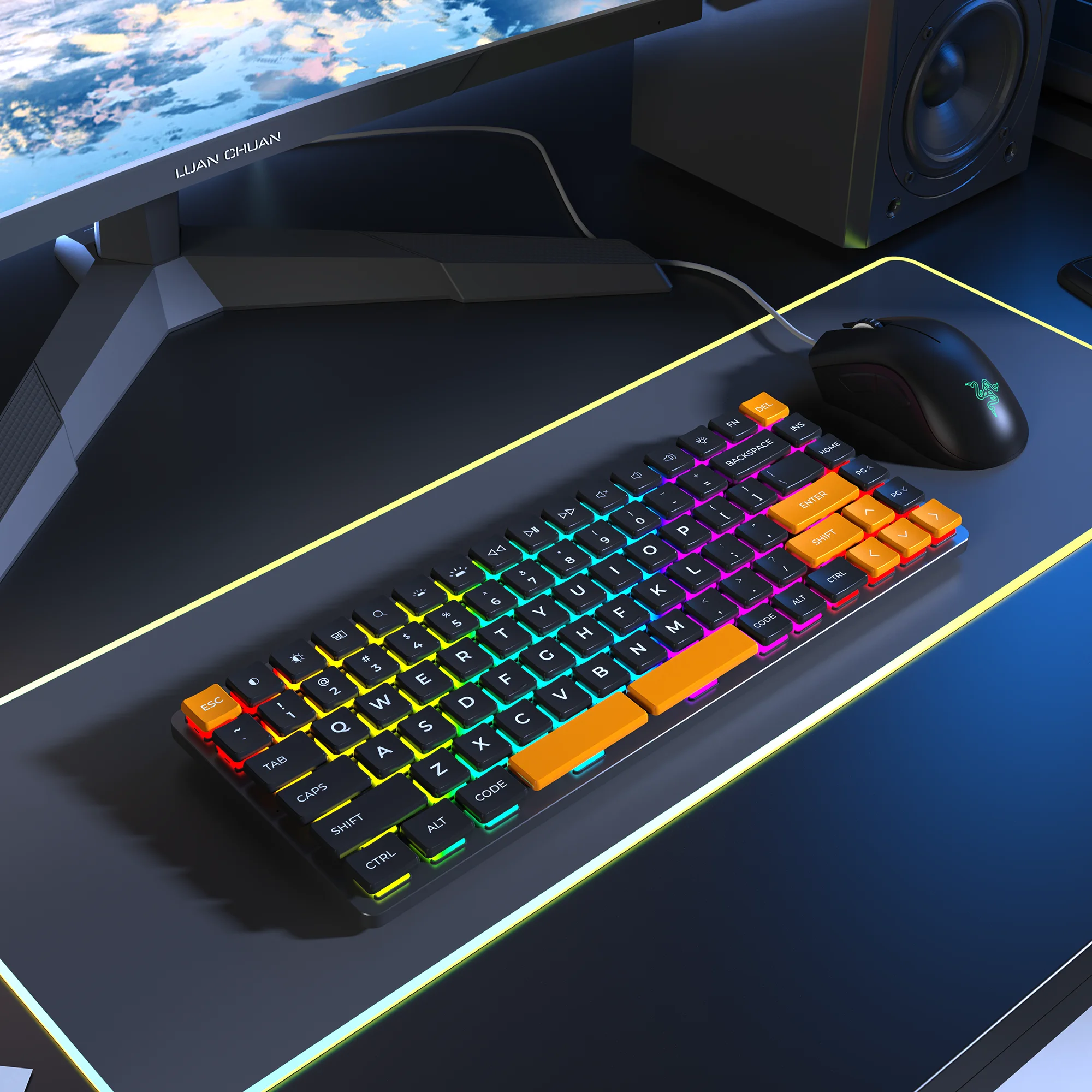Chosfox-cfx Keycaps para Teclado Baixo Perfil Keycaps Pbt Keycaps para Interruptores Kailh Choc Low Profile - Imagem 5