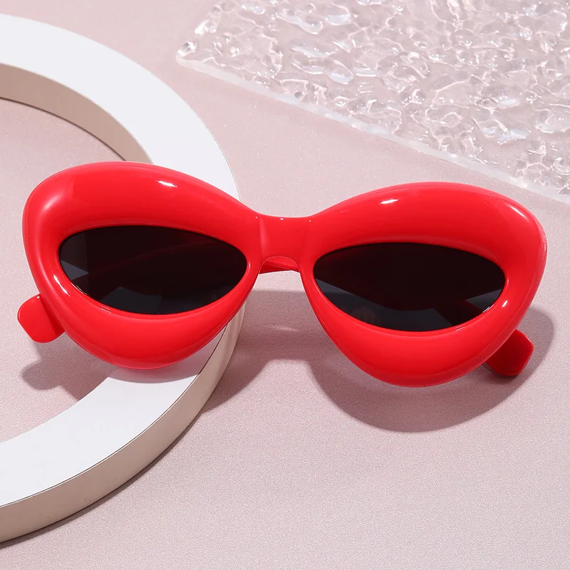 RUOBO Big Mouth Funny Punk Fashion Candy Color Sunglasses For Man