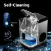Nugget Makers Countertop, Pebble Maker Machine with 34lbs/24H Soft , Self-Cleaning Sonic Ice Maker with Ice Scoop&Bas 5