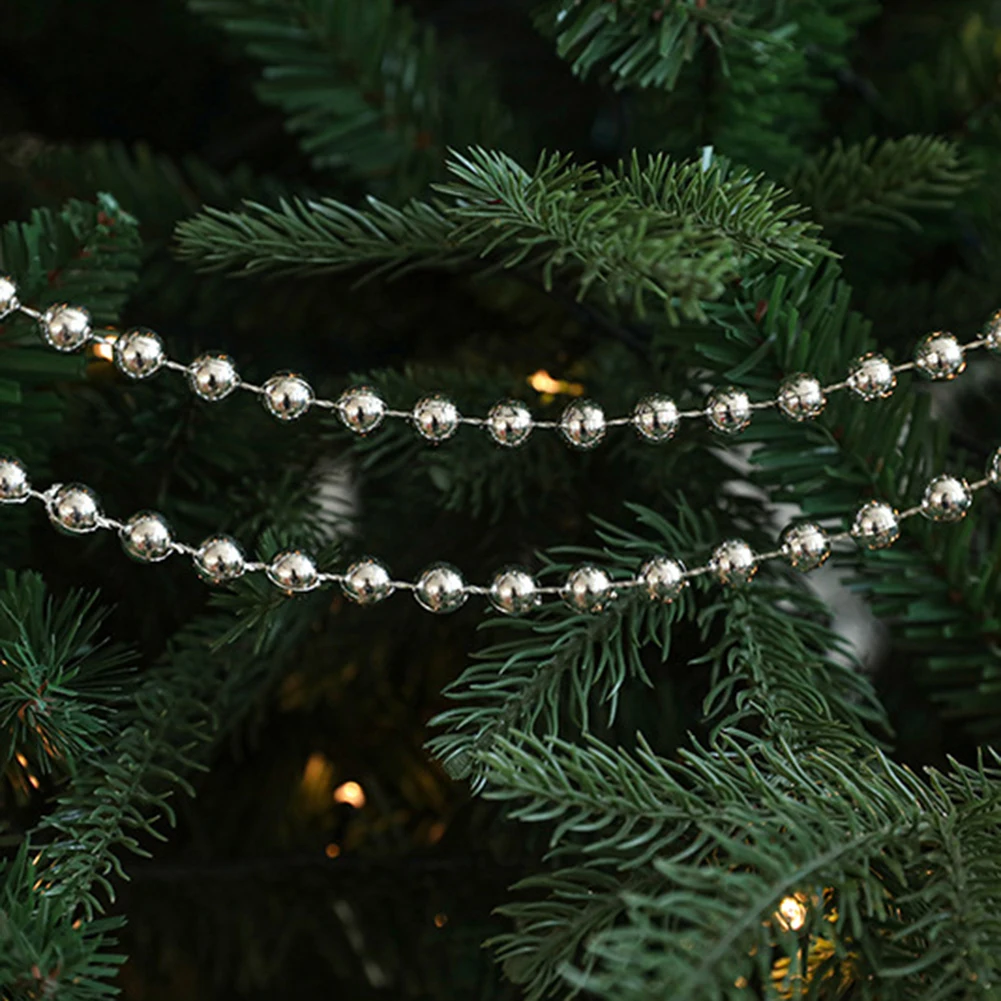 5m Bead Chain Garland Christmas Tree Hanging Beads Decorations Artificial Pearls Beads Chain Wedding Party Decor christmas decorations