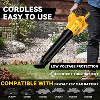 Machine de tempête d'élimination de feuilles de cour de ventilateur sans fil de 32000 tr/min pour des outils électriques de maison et de rue pour la broche de batterie de 20V de Dewalt 4