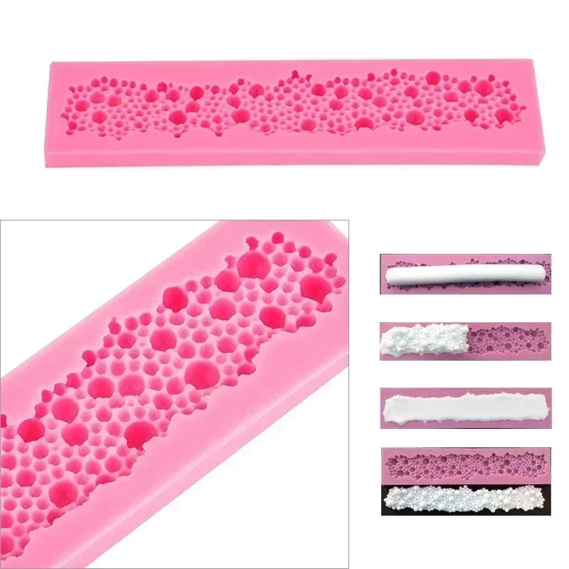 Baking Handmade Creative Molds Tools Pearls Fondant Cake Mould New Design Round Silicone Bubbles Cake Decor Kitchen Baking Molds