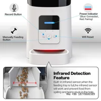 6L Cat Feeder Smart Automatic Food Dispenser Drinking Fountain Feeder Wifi Automatic Water Dispenser for Pets 4