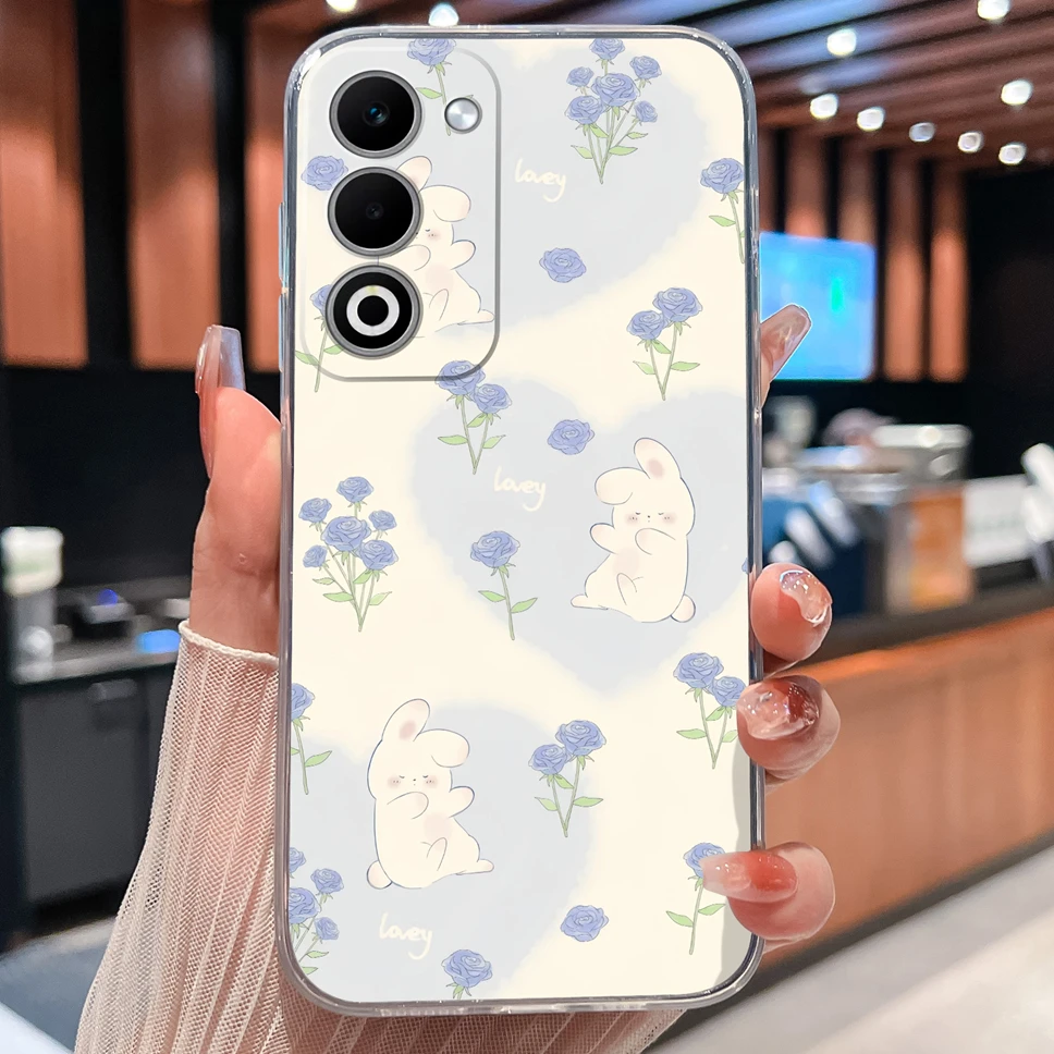 Lovely Animal Cartoon Soft TPU Transparent Silicone Bumper Phone Case