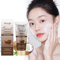 Snail Exfoliating Scrub Cleanser Contains Snail Mucin Gentle Cleansing Skin Brighten Effectively Remove Makeup Nourish Face Wash 1