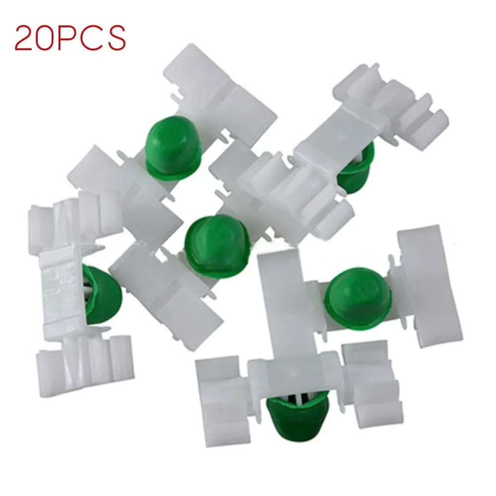 

20pcs Cars Door Fender Moulding Trim Clips White Nylon For BMW E36 E46 325/328/323/330 22mmx35mm 51131960054 Auto Accessories