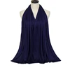 Écharpe Hijab en Jersey de coton Modal de qualité supérieure, châle musulman Long, Turban doux uni, bandeau pour femmes, bandeau africain 170x60cm