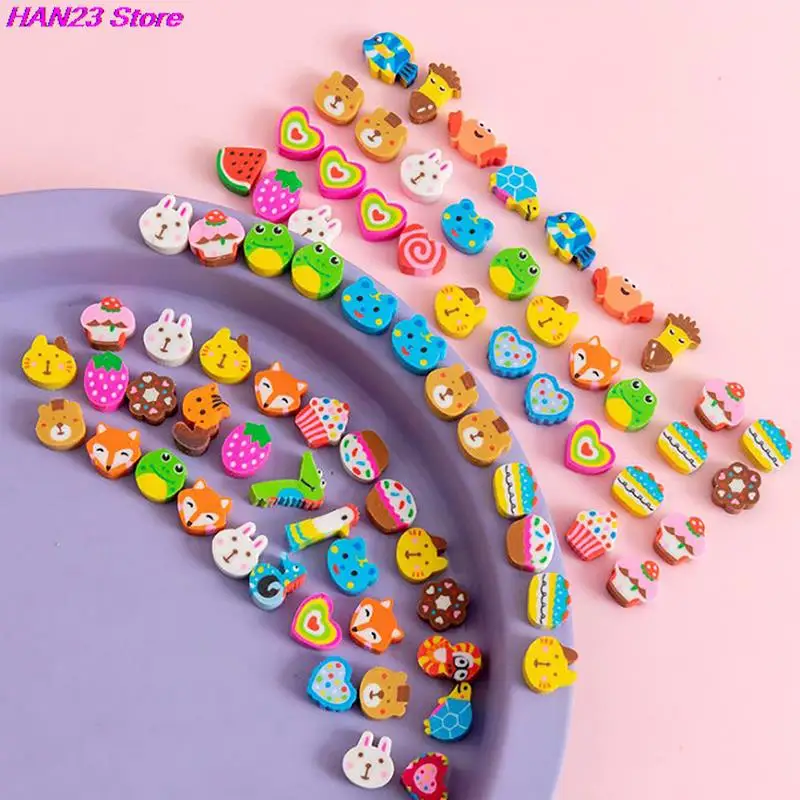4 Pezzi Gomme Carine per Bambini, Carino Cartoon Animato Gomme Kawaii Gomme a Matita per Cancellare, Cartoon Roller Gomme per Scuola Ufficio Forniture Cancelleria
