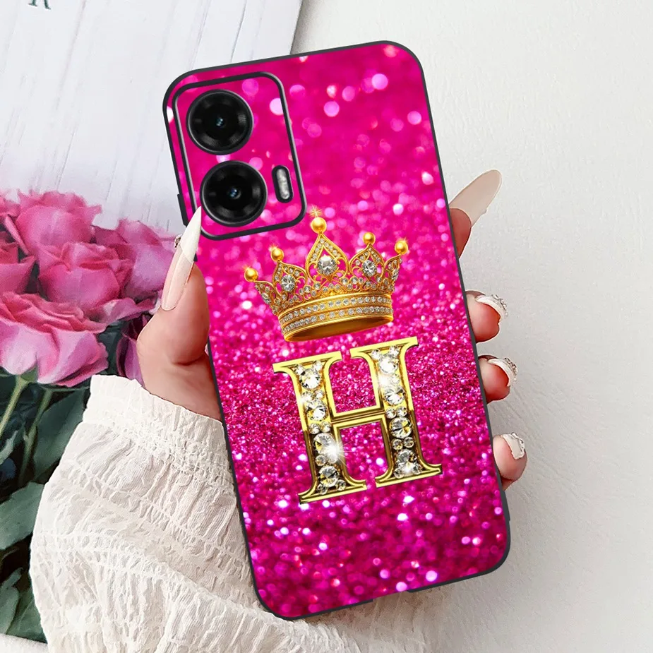 Luxury Crown Letters Soft TPU Phone Case Cover