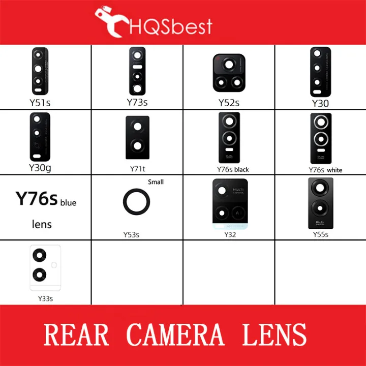 

Camera lens glass with adhesive For VIVO Y93 Y3 Y7s Y9s Y50 Y30 Y52s Z6 S6