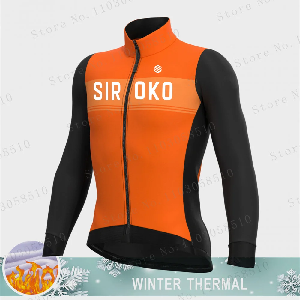 Cycling Jacket Cycling Shirt 2025 Thermal Fleece Cycling Jersey mtb Winter Long Sleeve MTB Racing Bike Jersey For Men