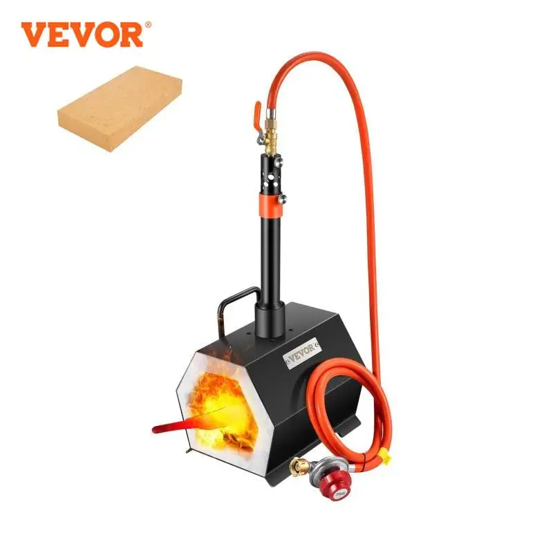 Gas Forge Burner VEVOR Propane Forge Portable Single Burner Tool and Knife Making Large Capacity Blacksmith Farrier Forges Gas Forging Tools