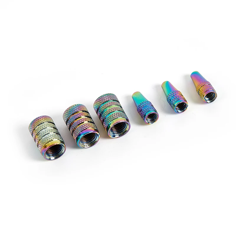 Chameleon Bike Presta Valve Cap Set - Aluminum Dust Cover