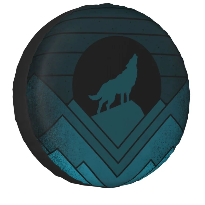 

Custom Wolf Life Spare Tire Cover for Jeep Hummer Night Moon Mountain Car Wheel Protectors 14" 15" 16" 17"