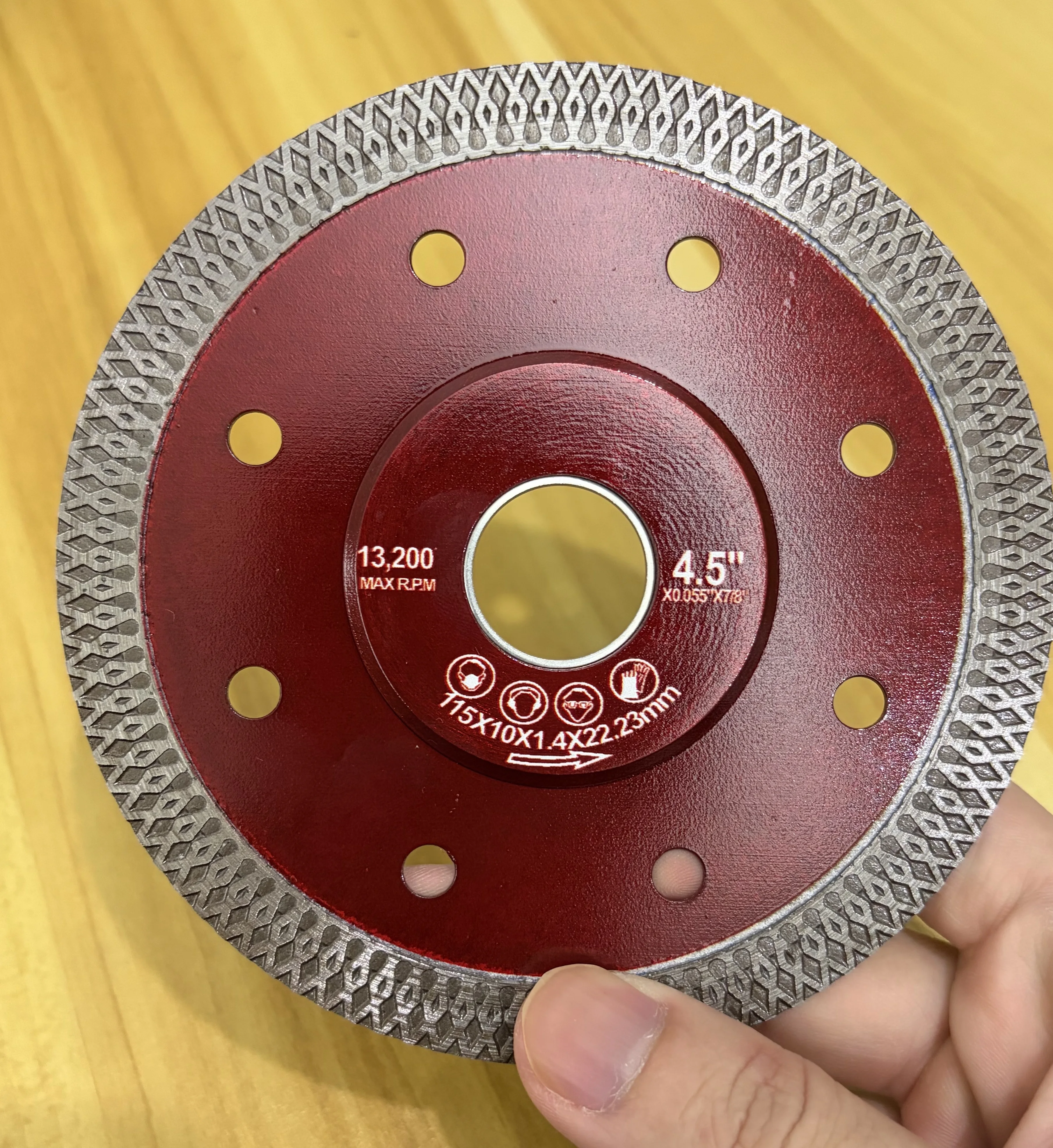 Diamond Blade - Mesh Tile Saw Blade, Green Glass Cutting Disc, Segmented Concrete Cutting Saw Blade, 125/115mm